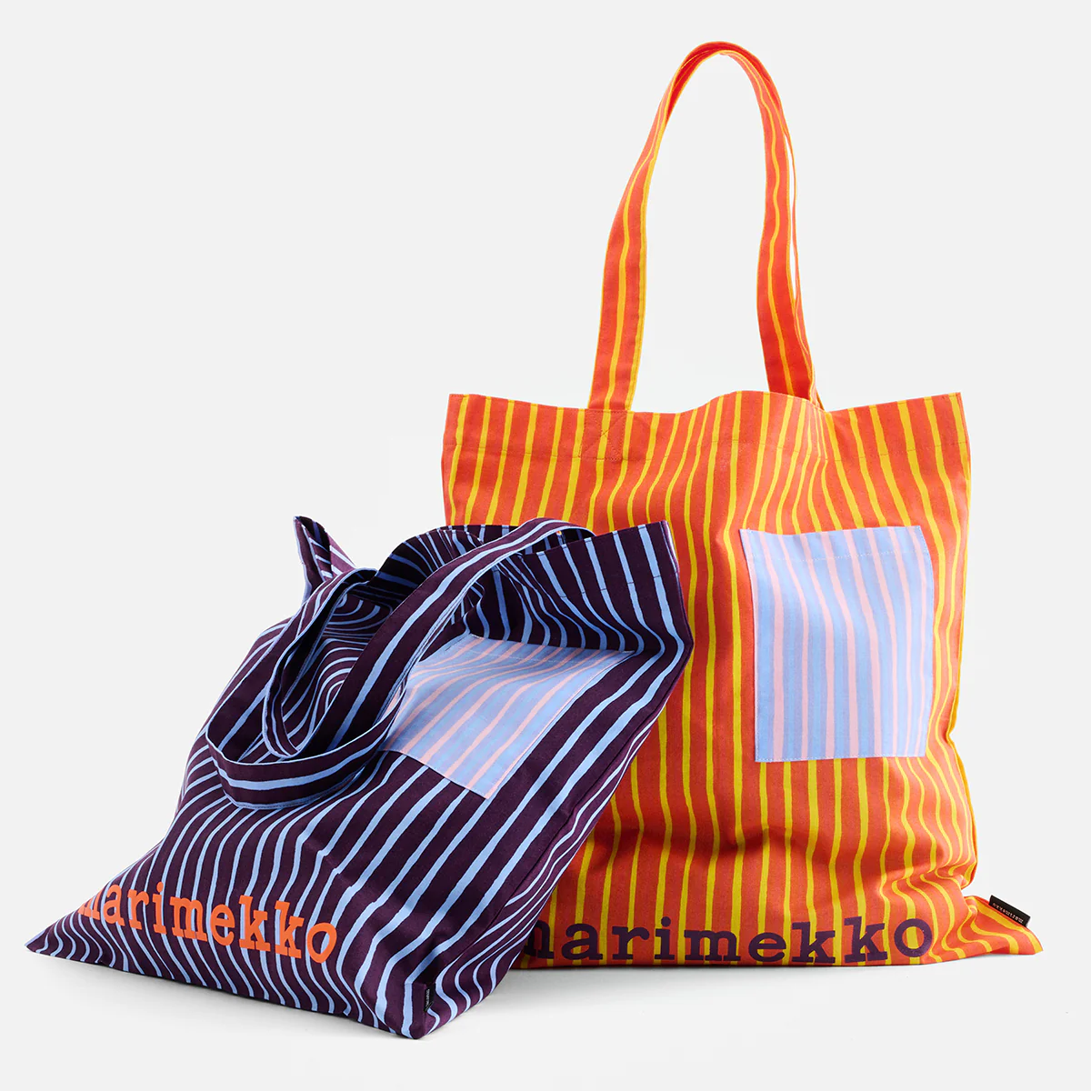 Marimekko Piccolo Orange / Yellow / Light Blue Tote Bag - Image 2