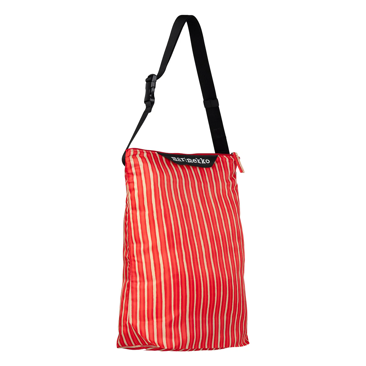 Marimekko Piccolo Red / Beige Medium Neat Crossbody Shoulder Bag - Image 3