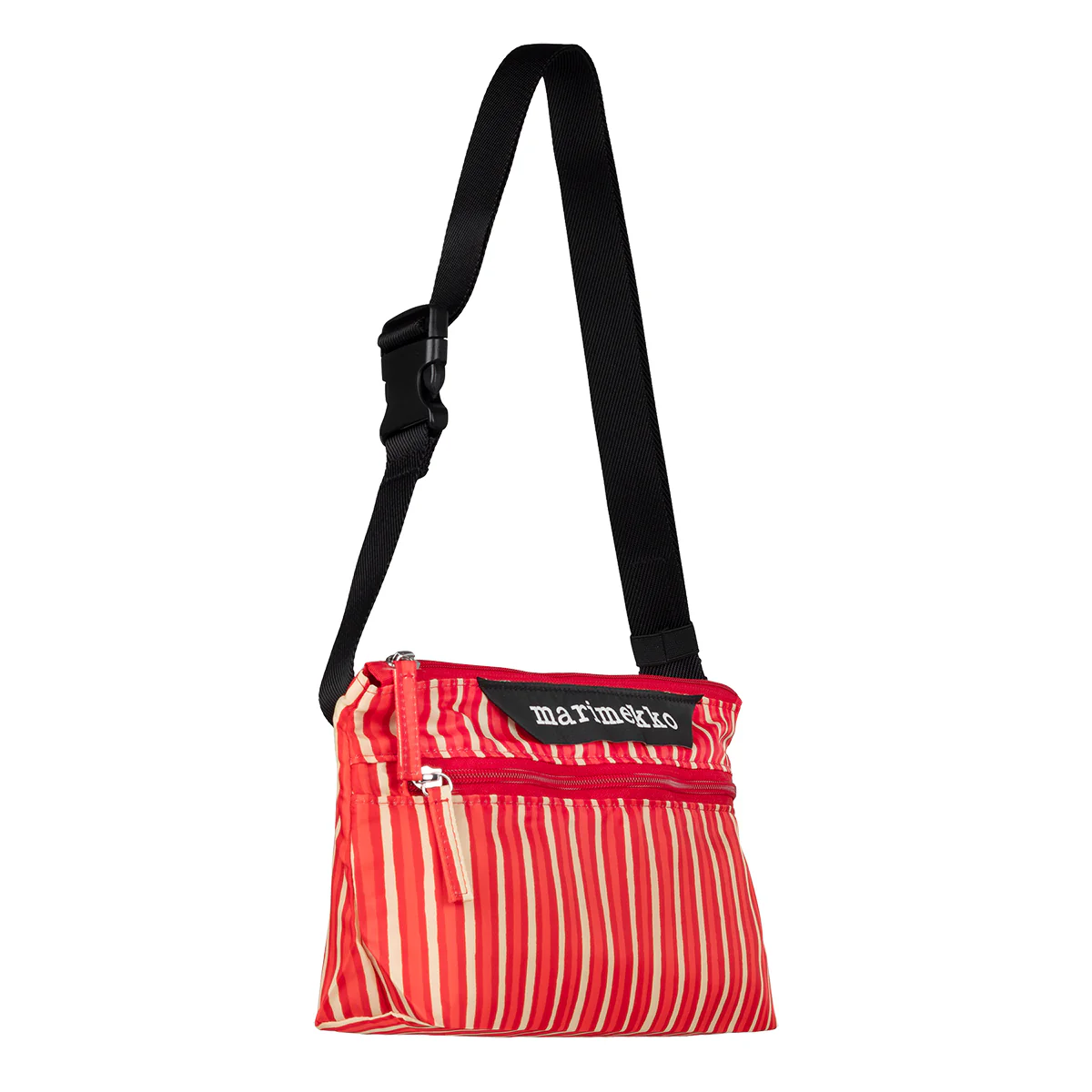 Marimekko Piccolo Red / Beige Small Neat Crossbody Shoulder Bag - Image 3