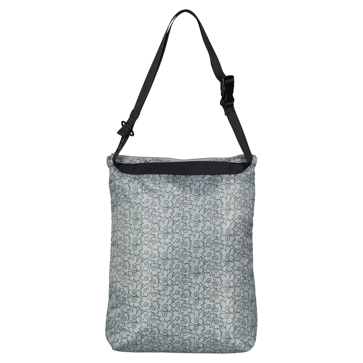 Marimekko Piirto Unikko Grey / Black Medium Neat Crossbody Shoulder Bag - Image 3