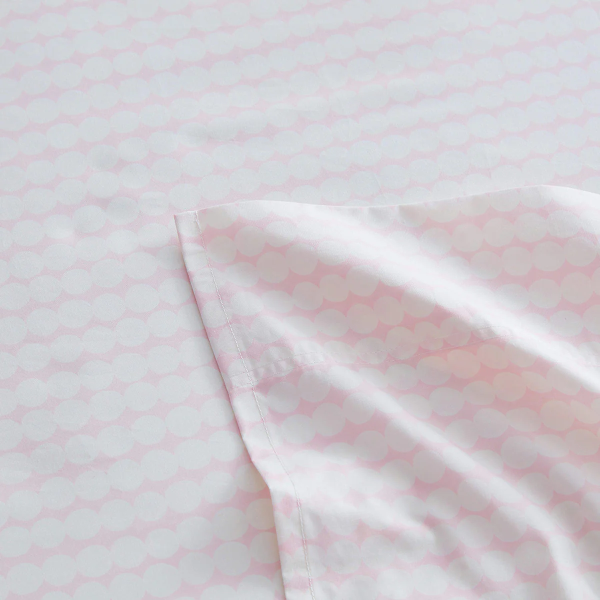 Marimekko Pikku Rasymatto Light Pink / Off White Queen Sheet Set - Image 4