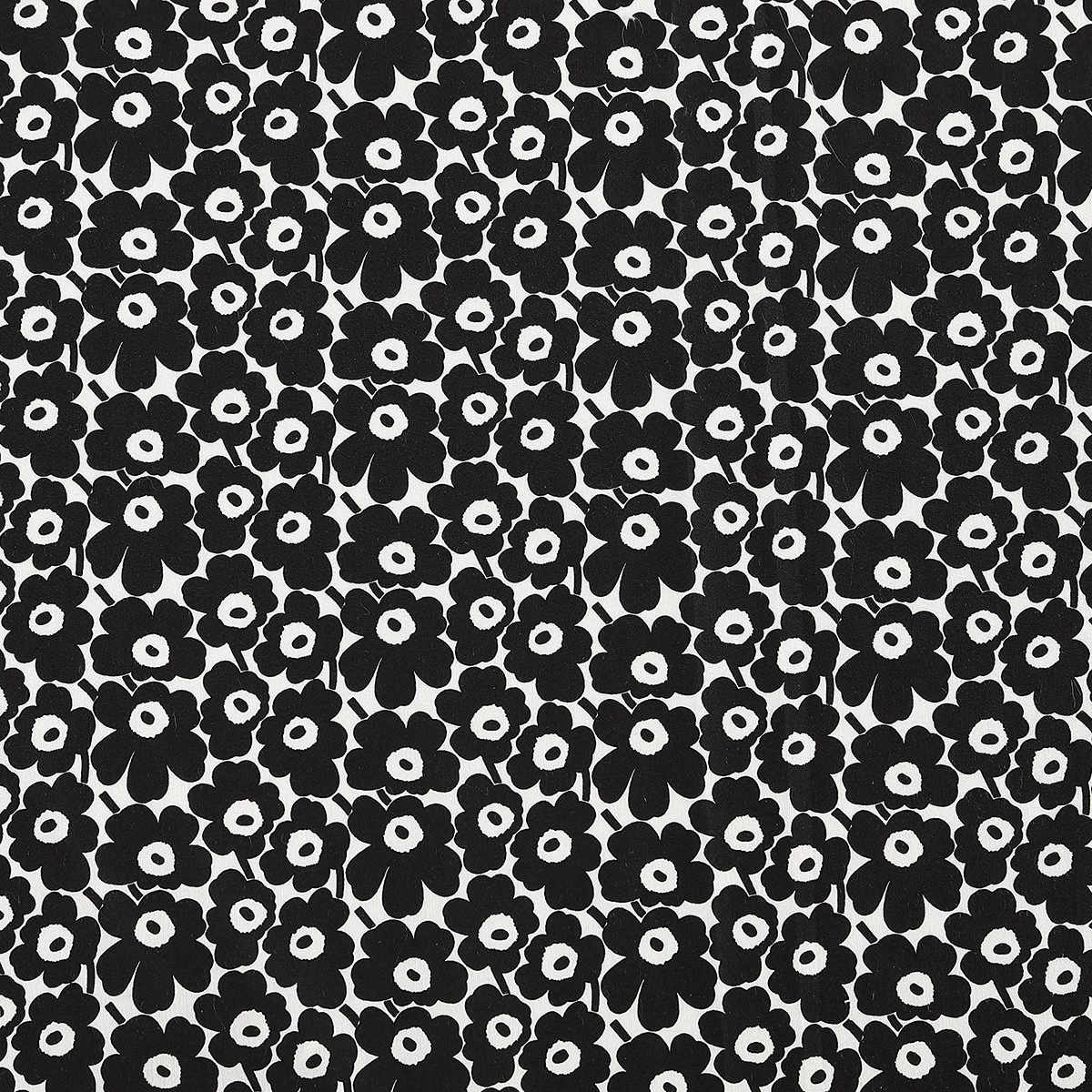 Marimekko Pikkuinen Unikko Black Standard Pillowcases - Set of 2 - Image 3