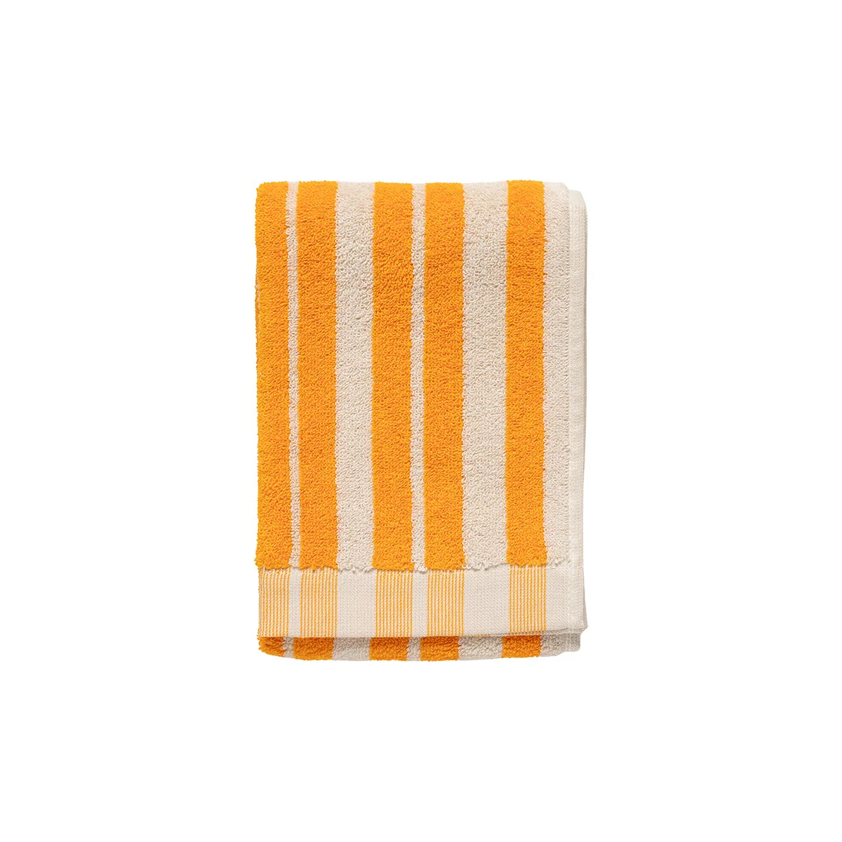 Marimekko Raide Saffron Orange / Cream Guest Towel - Image 4
