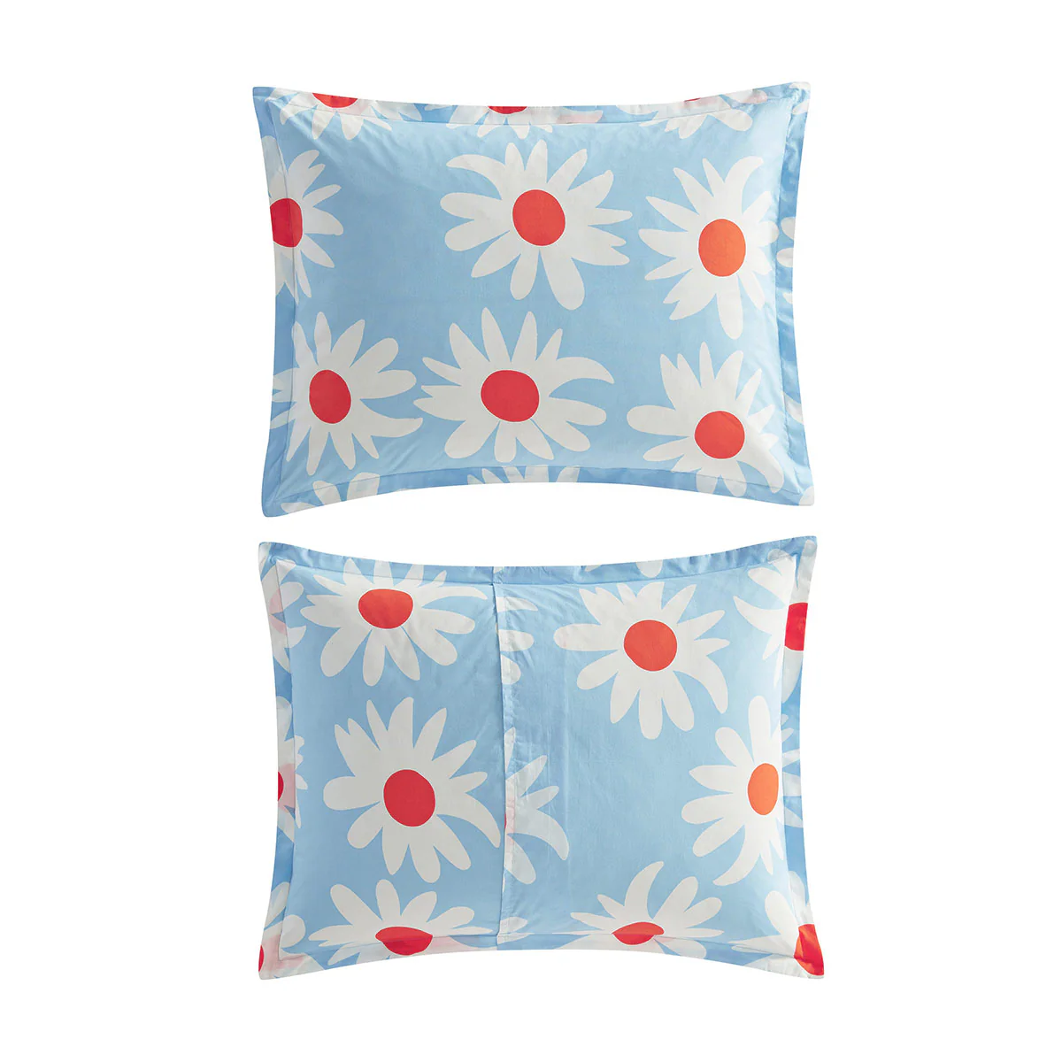 Marimekko Rakastaa Ei Rakasta Light Blue / Orange Duvet Cover Set - King - Image 8