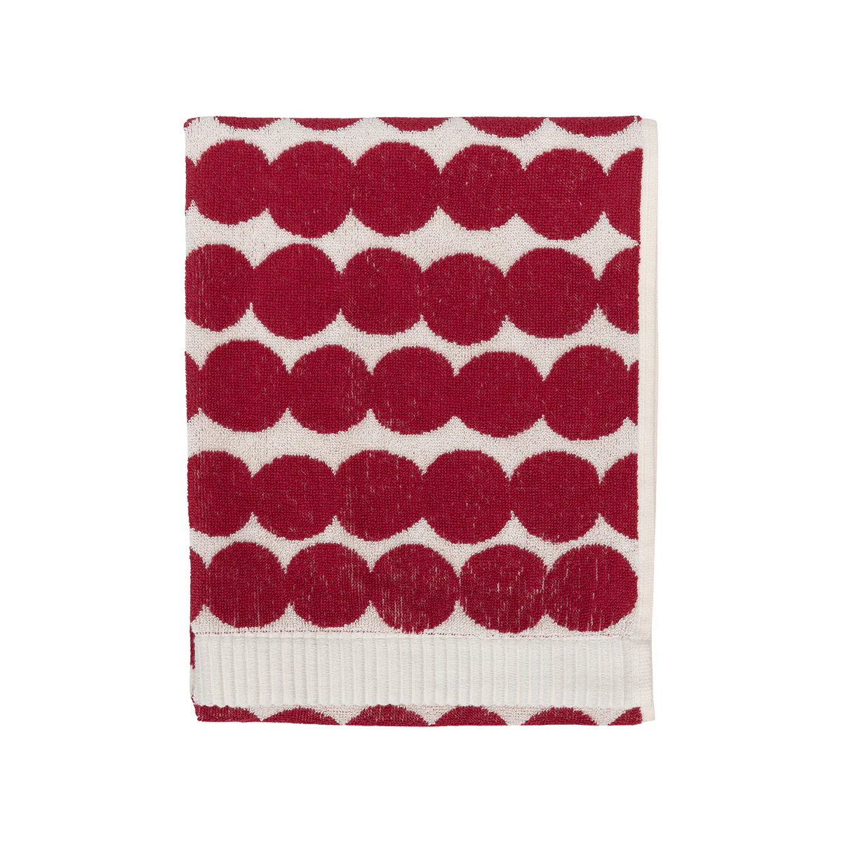 Marimekko Rasymatto Dark Red / White Hand Towel - Image 4