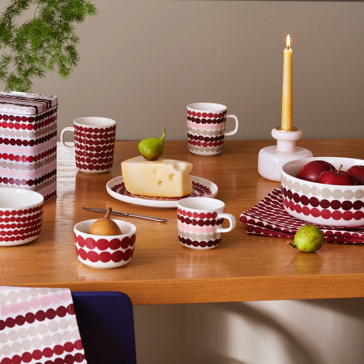 Marimekko Rasymatto Dark Red / White Mug - Image 2