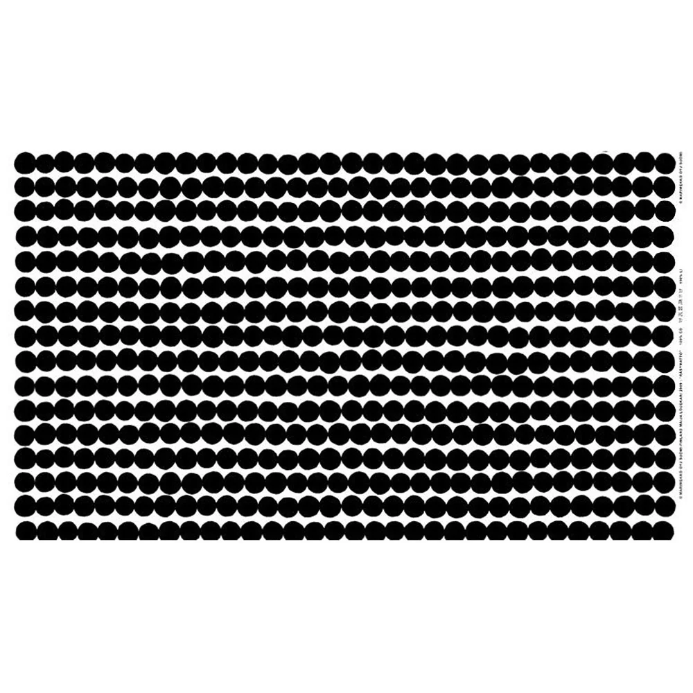 Marimekko Rasymatto White / Black Medium Weight Cotton Fabric - Image 3