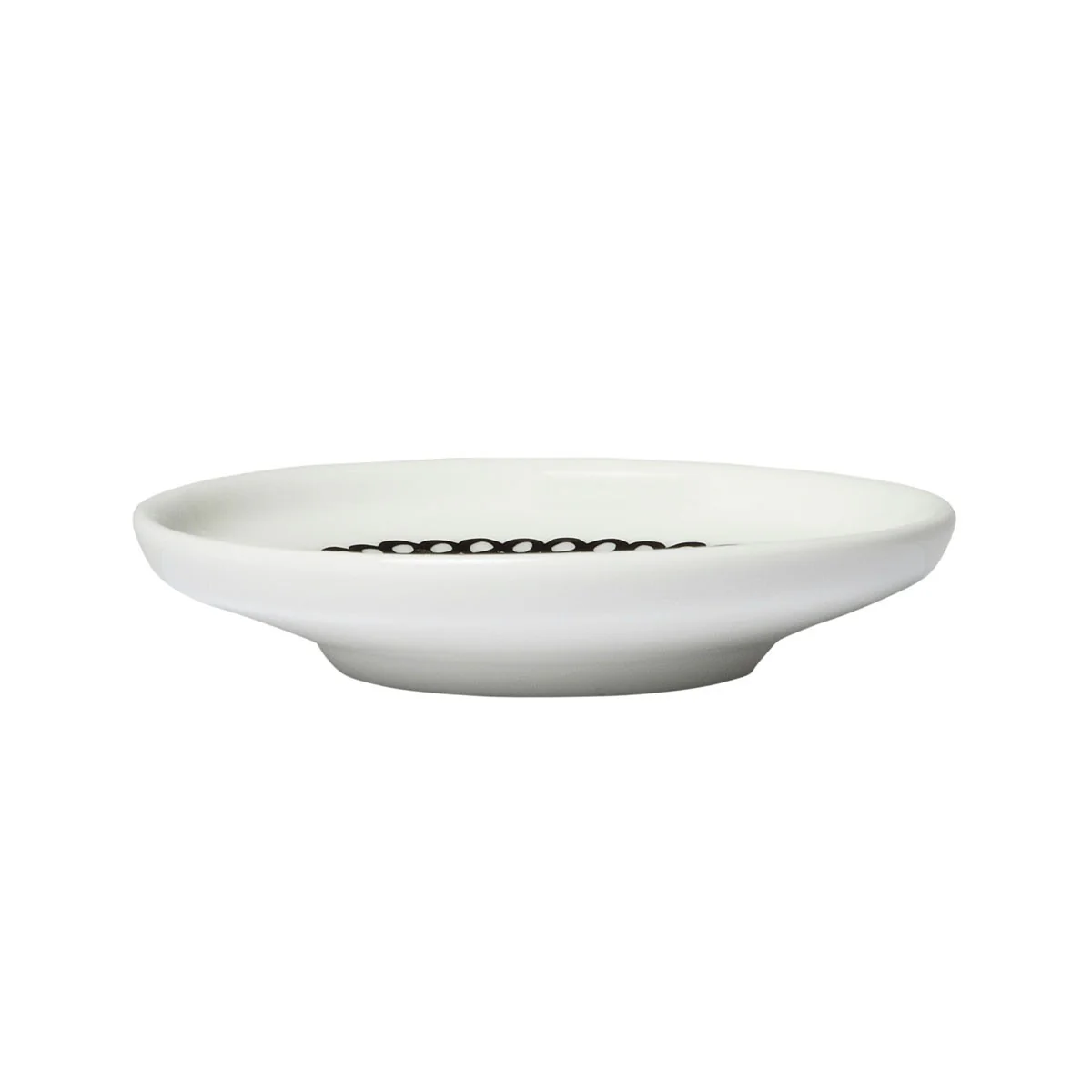 Marimekko Siirtolapuutarha White / Black Mini Sauce Plate - Image 4