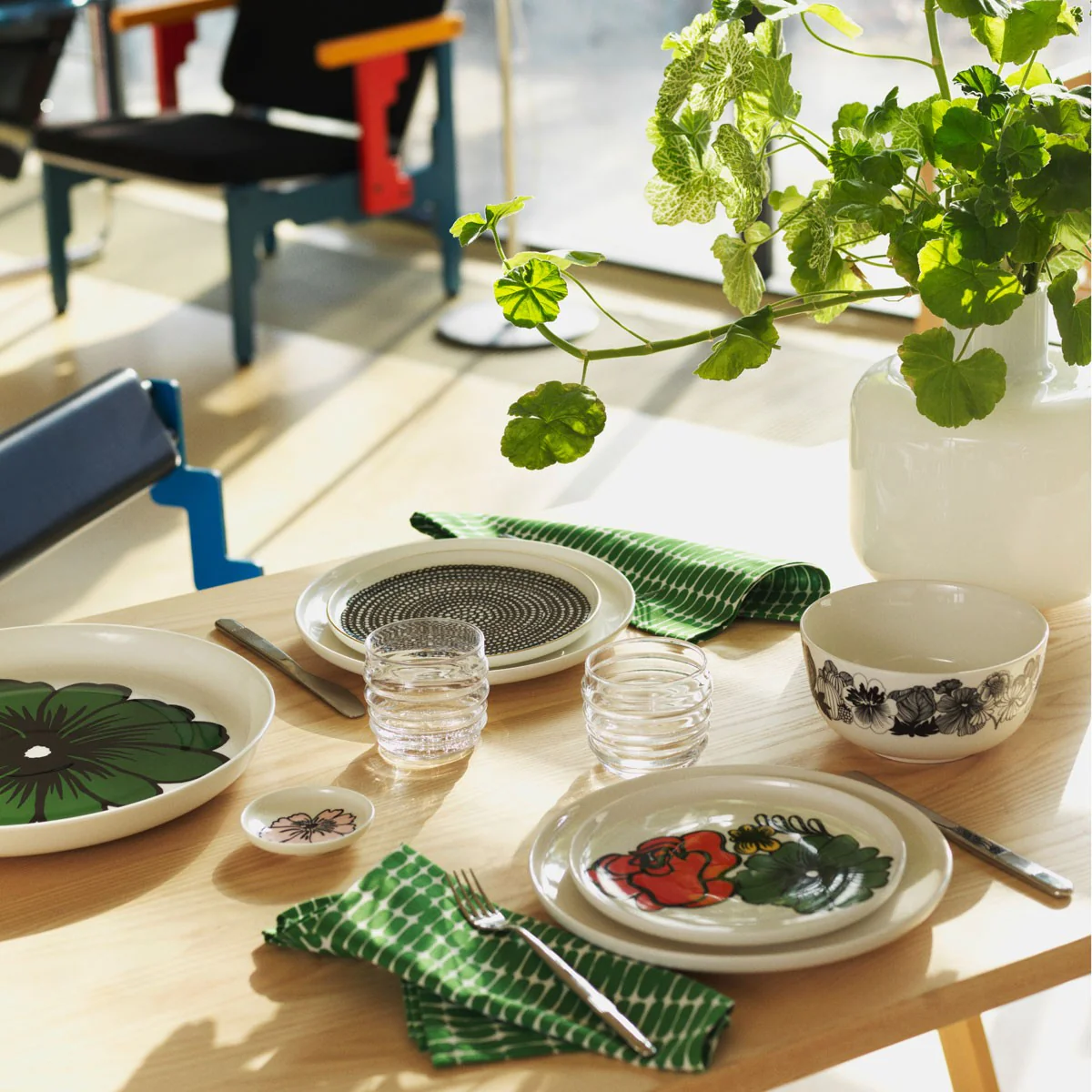Marimekko Socks Rolled Down Clear Tumblers - Set of 2 - Image 4