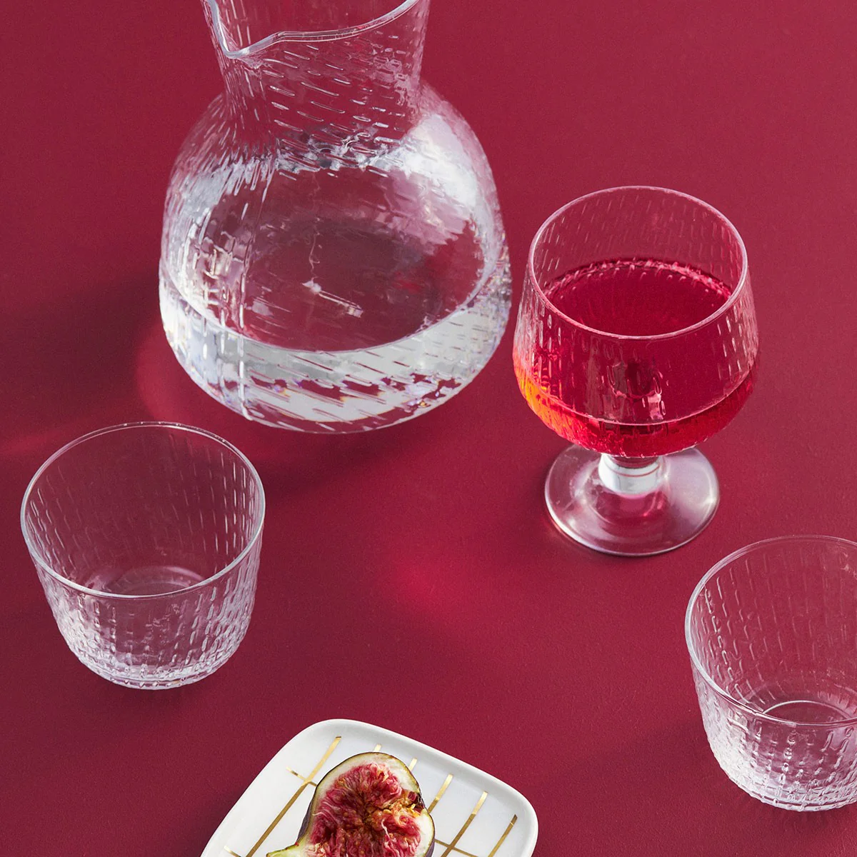 Marimekko Syksy Clear Glass Goblet - Image 5