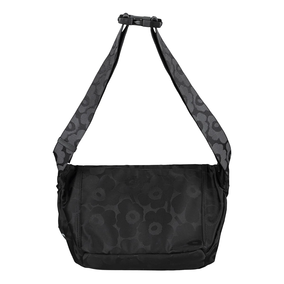Marimekko Unikko Black Medium Sling Shoulder Bag - Image 4
