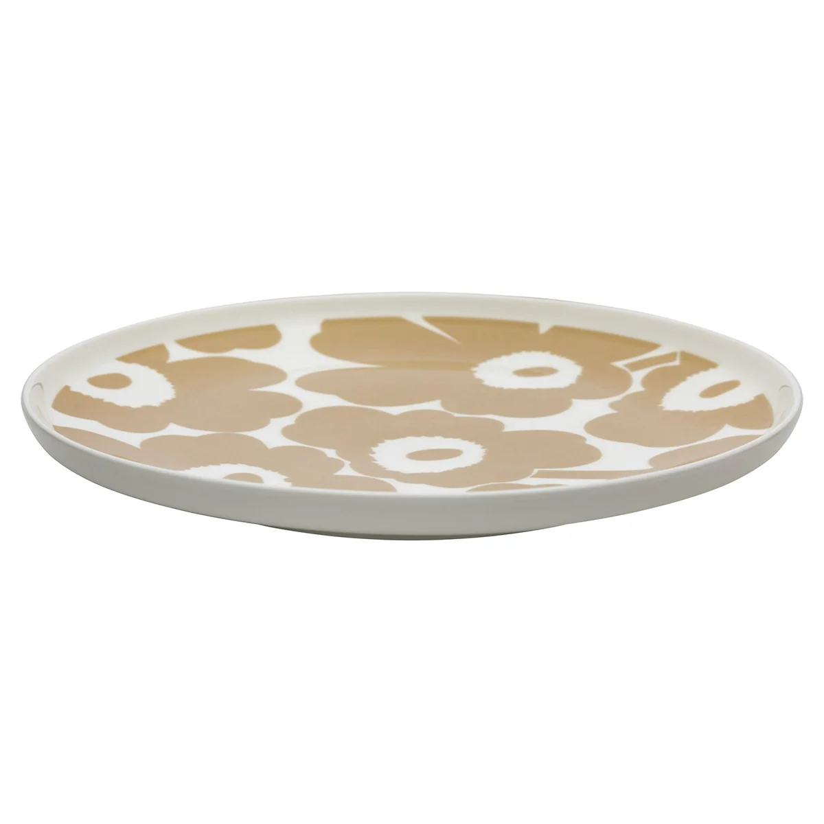 Marimekko Unikko White / Beige Dinner Plate - Image 5