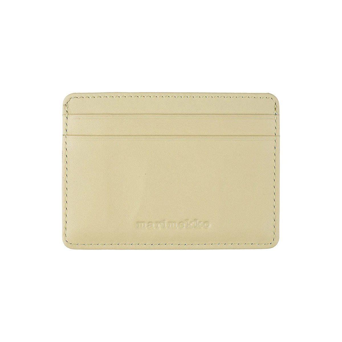 Marimekko Unikko Beige Leather Card Holder - Image 2