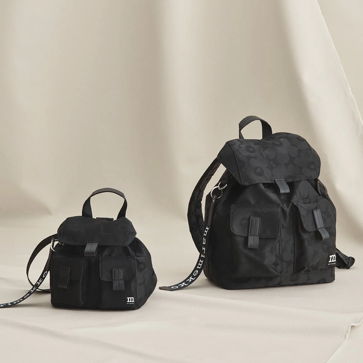 Marimekko Unikko Black Everything Backpack - Image 2