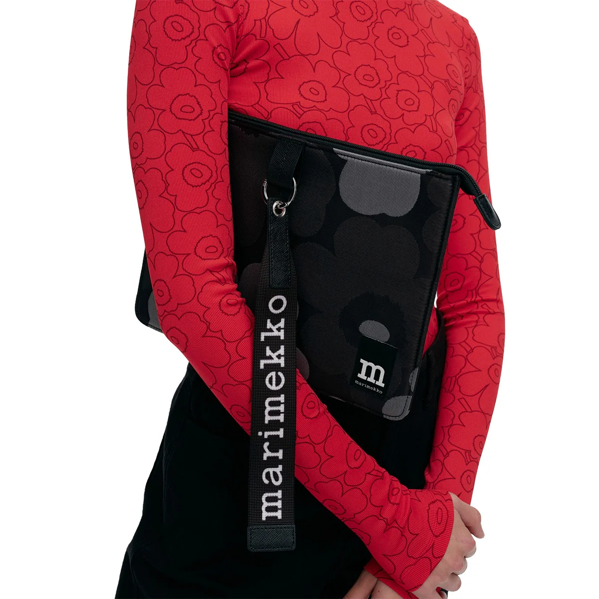 Marimekko Unikko Black / Grey 11" Tablet Sleeve - Image 2