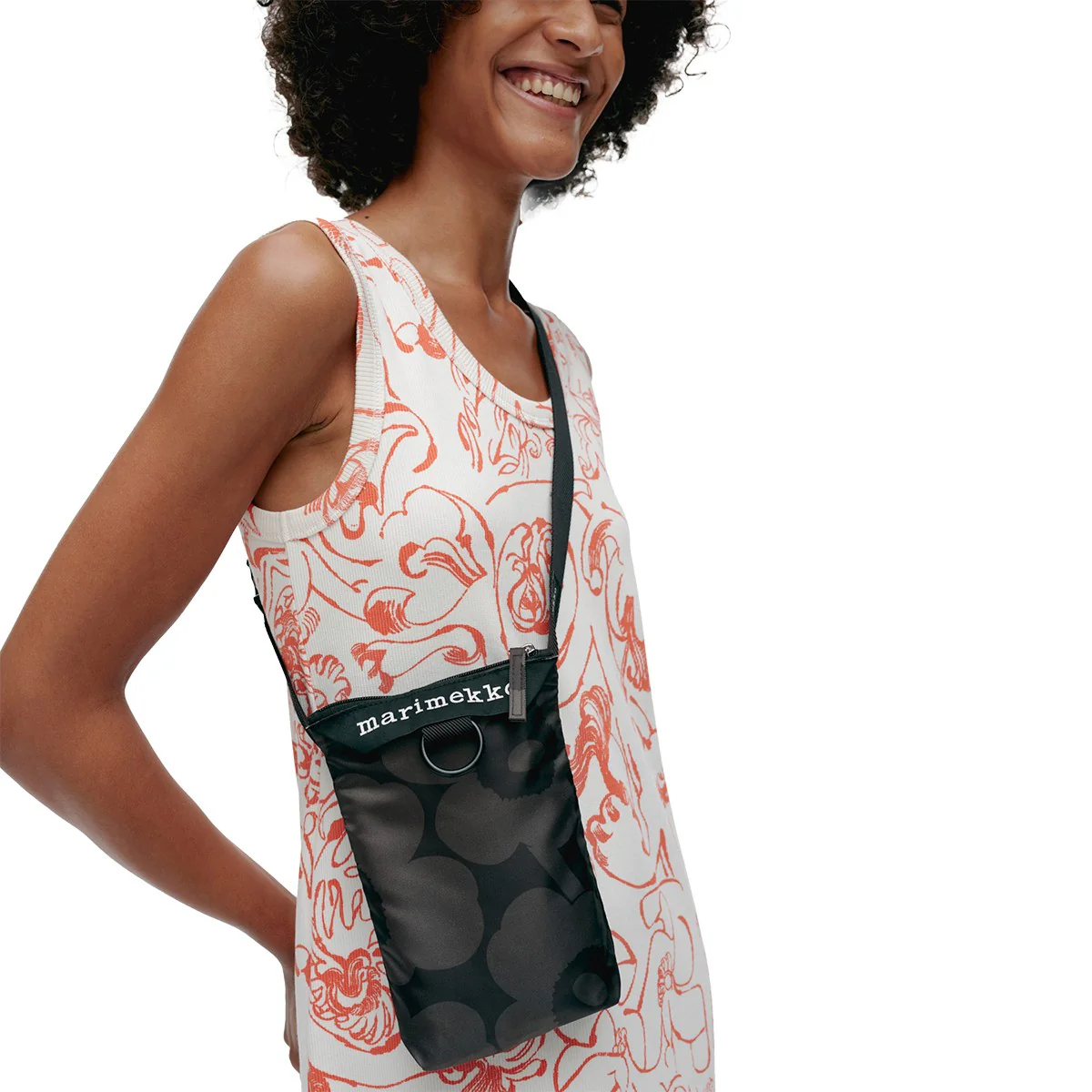 Marimekko Unikko Black / Dark Grey Neat Phone Pocket - Image 2