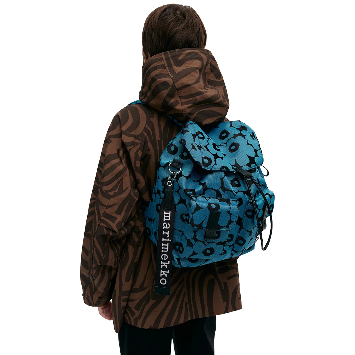 Marimekko Unikko Blue / Black Everything Backpack - Image 4