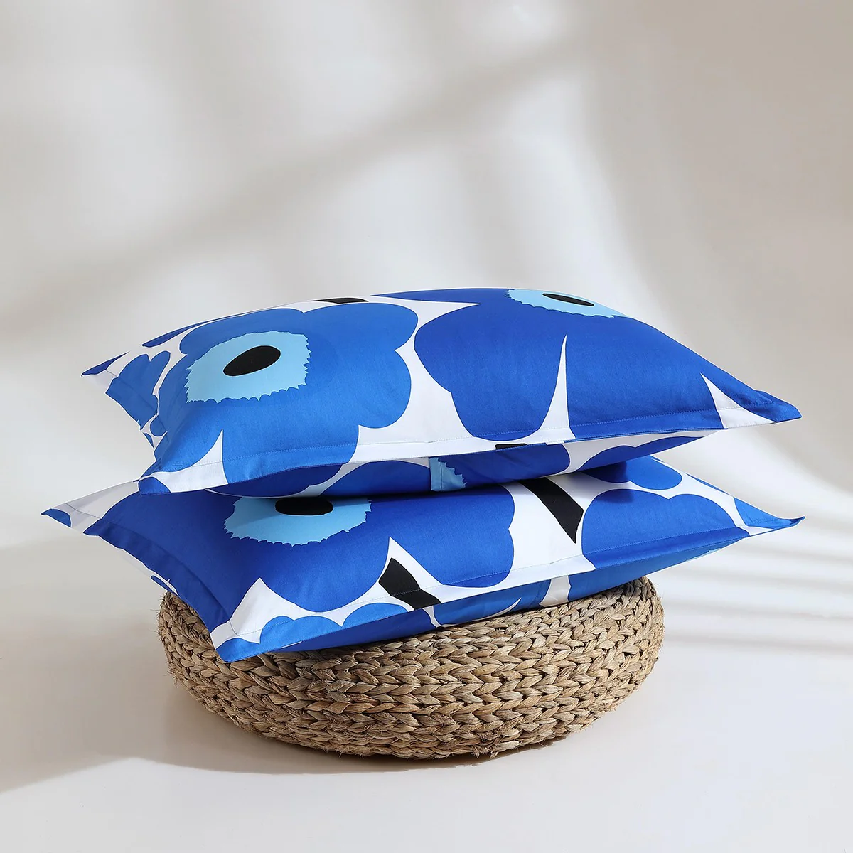 Marimekko Unikko Blue Full / Queen Duvet Cover Set - Image 5