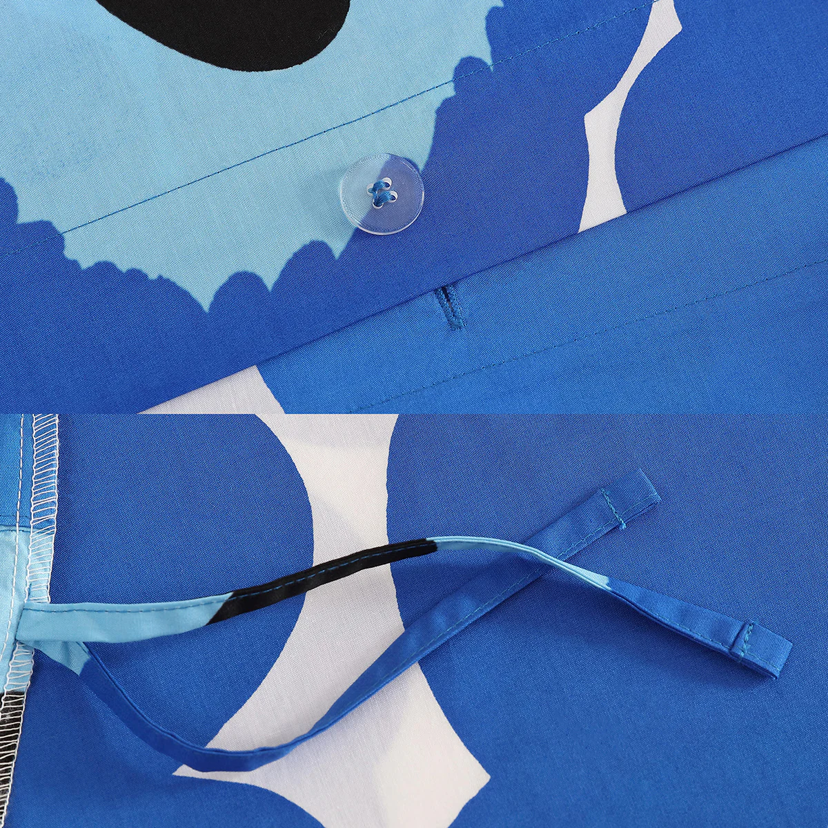 Marimekko Unikko Blue King Duvet Cover Set - Image 8