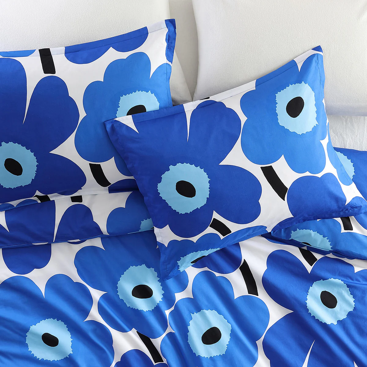 Marimekko Unikko Blue King Duvet Cover Set - Image 3