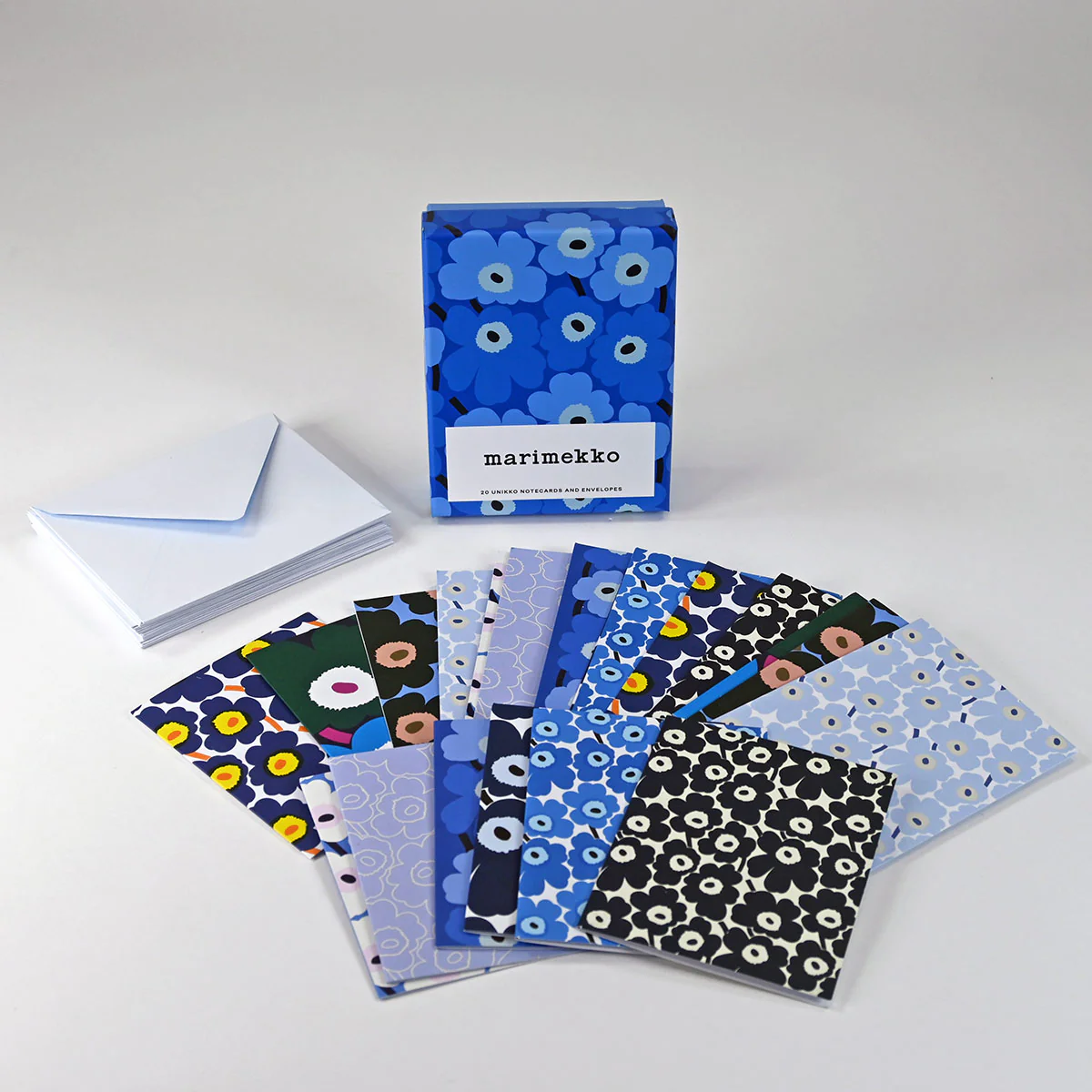 Marimekko Unikko Blue Note Cards with Envelopes - Image 4