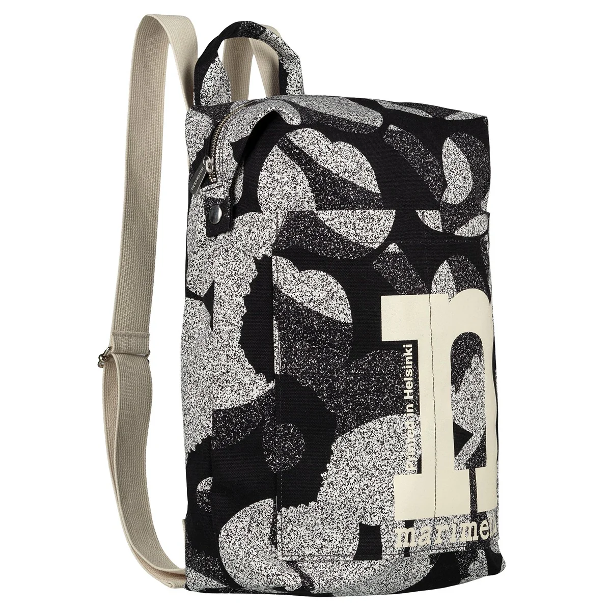Marimekko Unikko Black / White Mono Backpack - Image 3