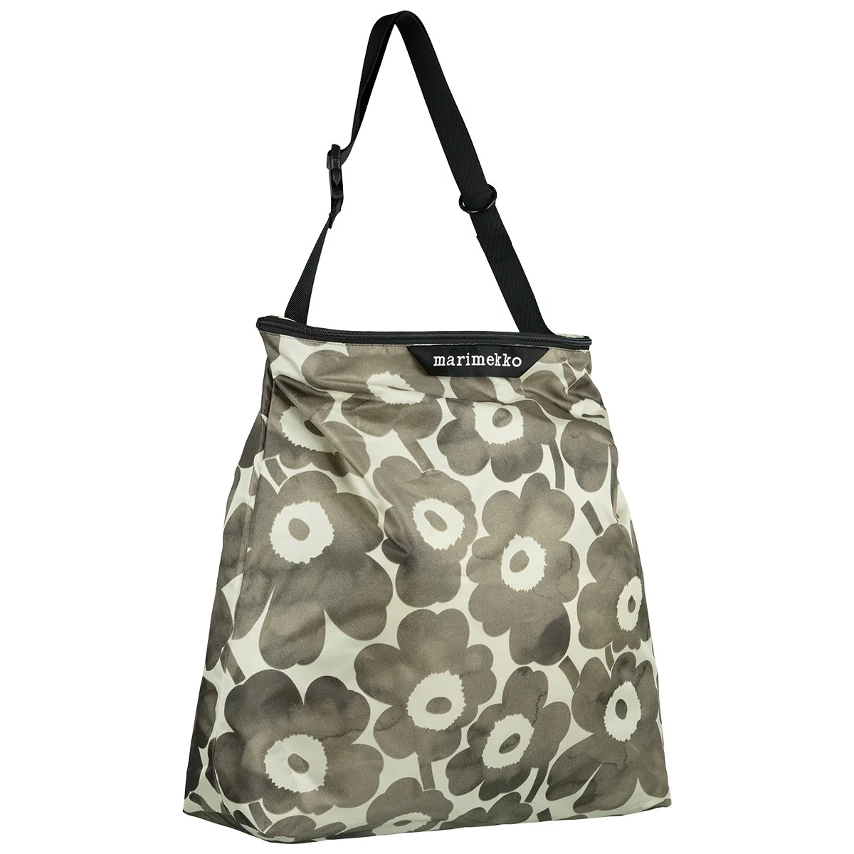 Marimekko Unikko Charcoal / Cream Large Neat Crossbody Shoulder Bag - Image 3