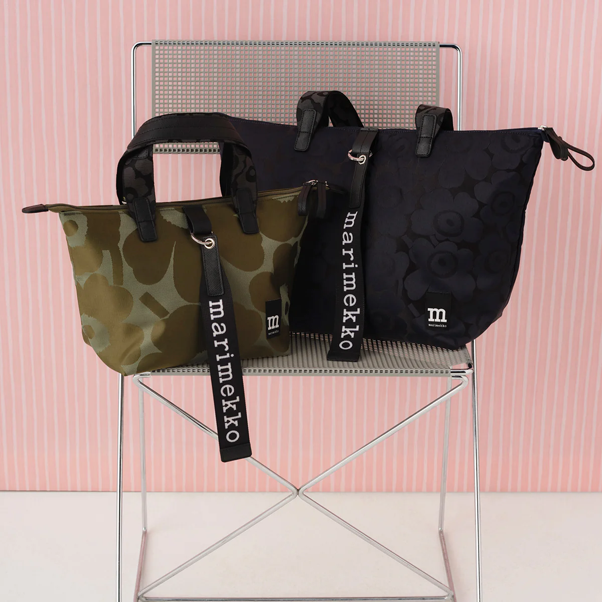 Marimekko Unikko Green Small Tote Shoulder Bag - Image 5
