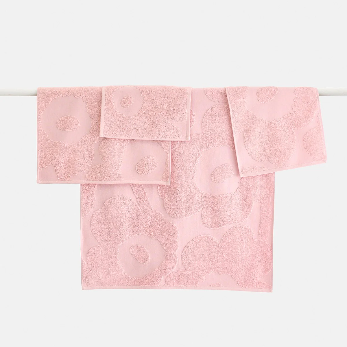 Marimekko Unikko Powder Pink Guest Towel - Image 2