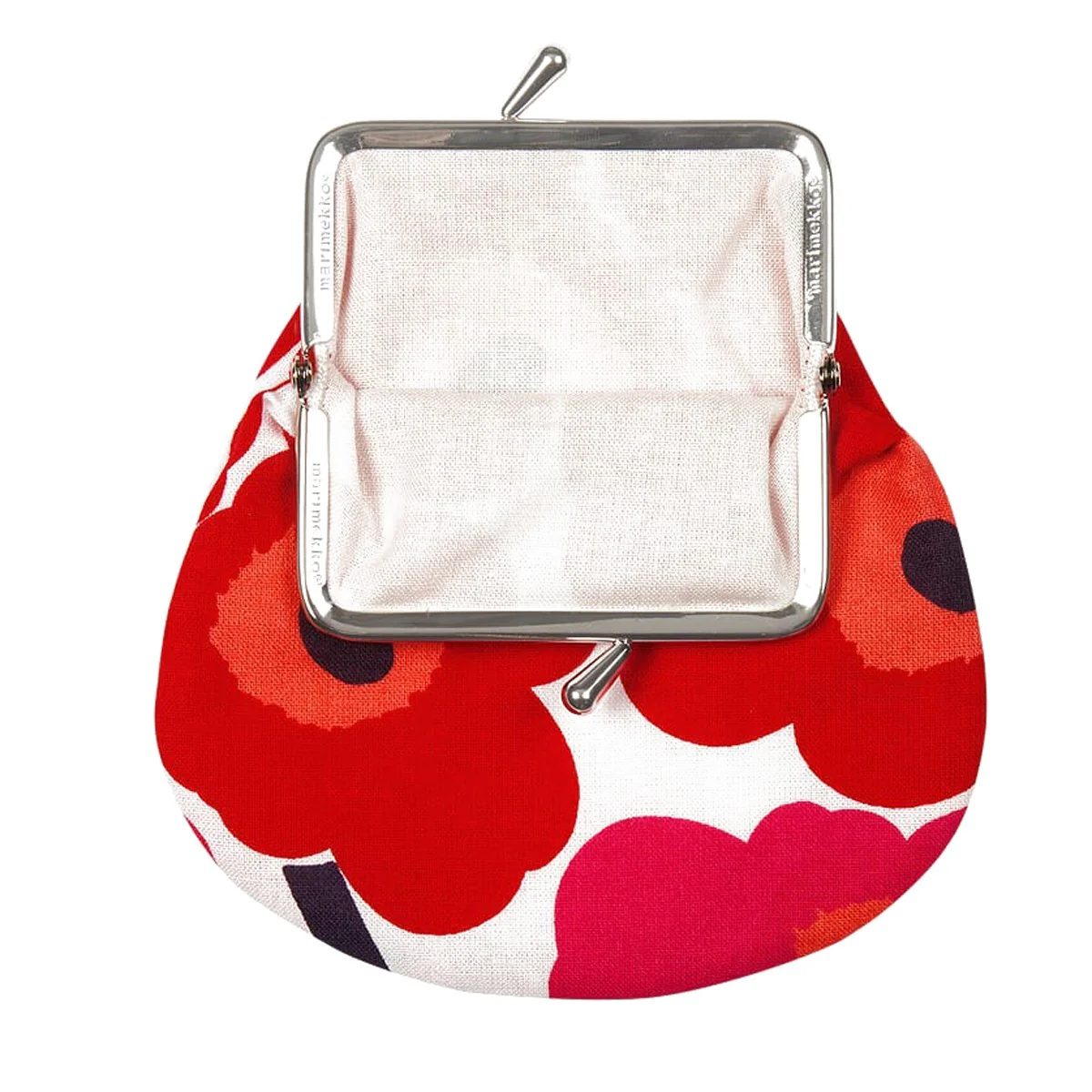 Marimekko Unikko White / Red / Pink Coin Purse - Image 2