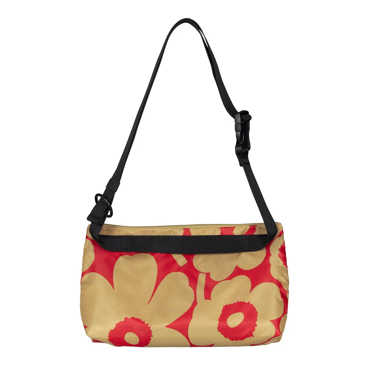 Marimekko Unikko Red / Light Brown Small Neat Crossbody Shoulder Bag - Image 3