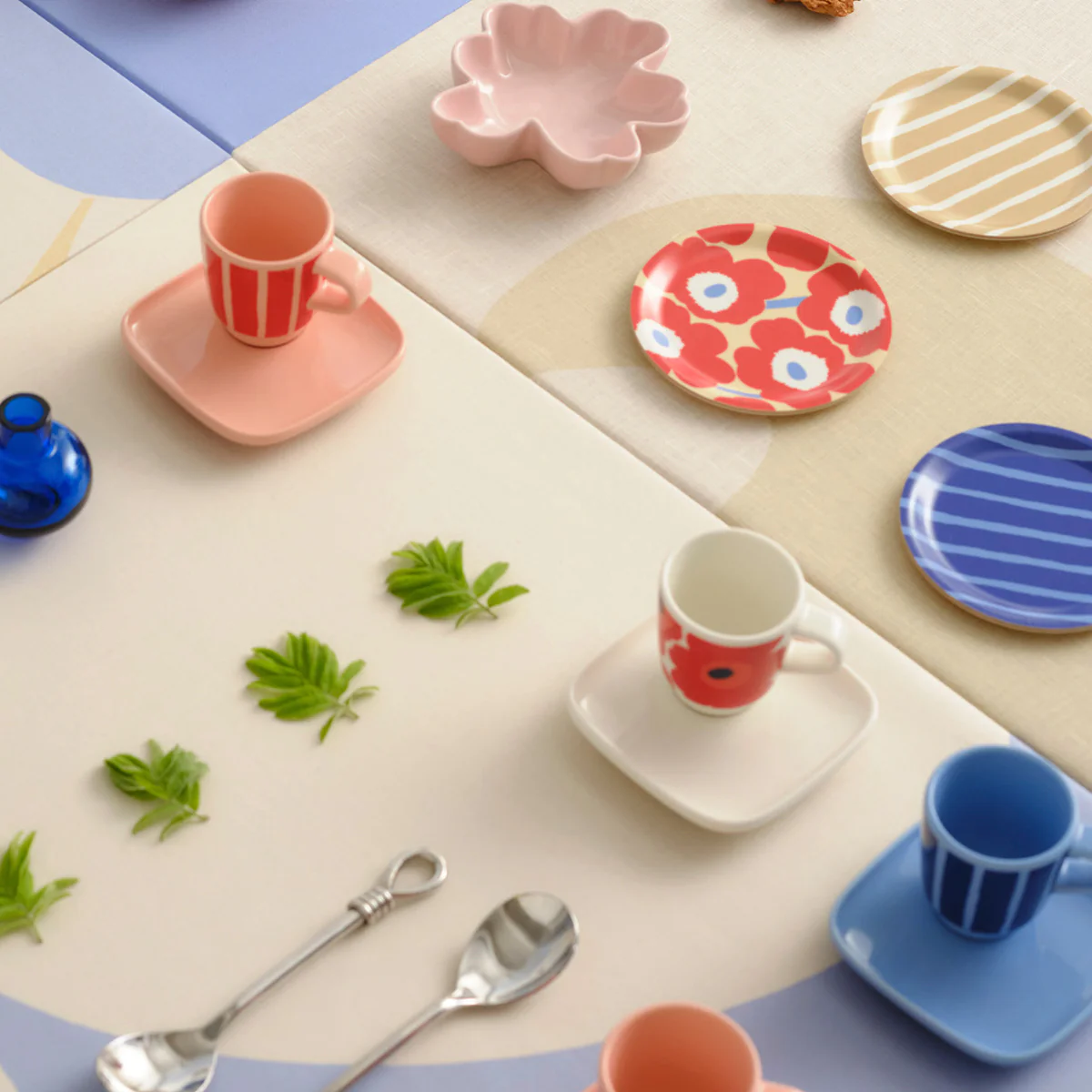 Marimekko Unikko Red Espresso Cup & Saucer Set - Image 2