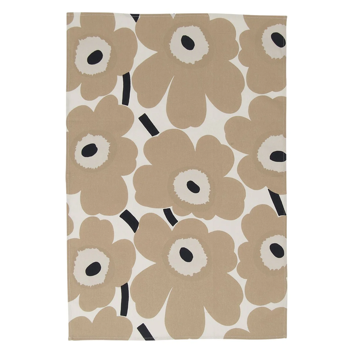 Marimekko Unikko Beige Tea Towels - Set of 2 - Image 3