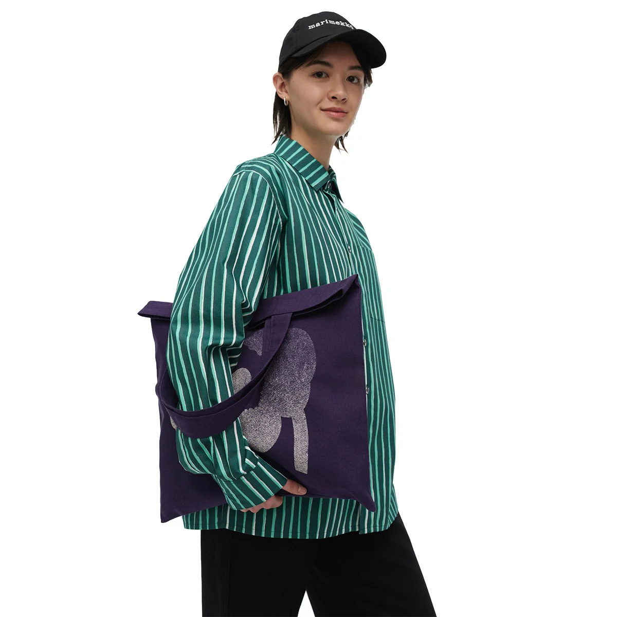 Marimekko Vankka Unikko Violet / Off White Kioski Tote Bag - Image 2