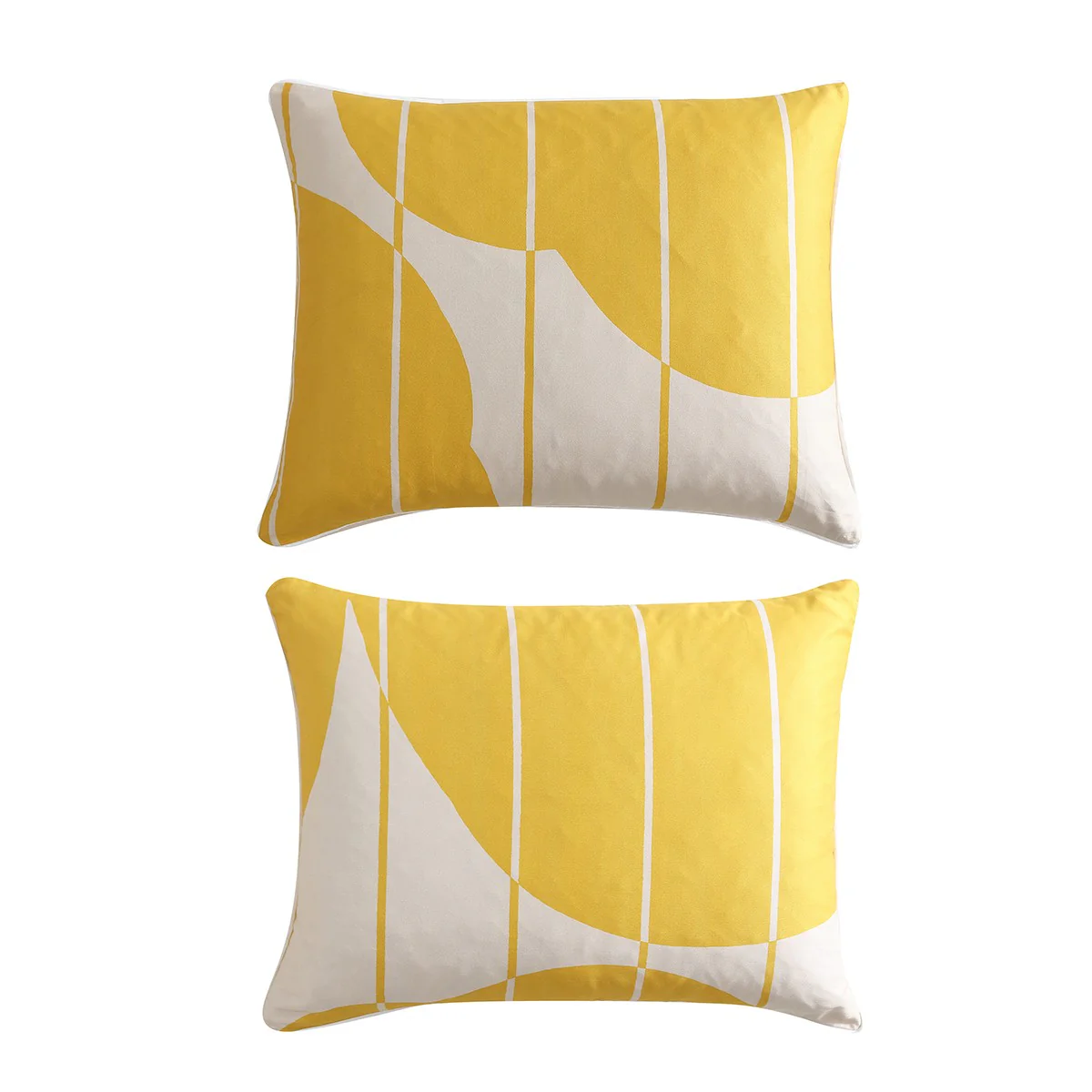 Marimekko Vesi Unikko Yellow / Beige Duvet Cover Set - King - Image 6