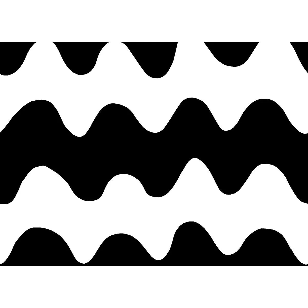 Marimekko White / Black Lokki Cotton Fabric - Image 4