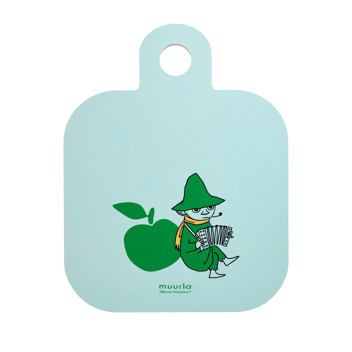 Muurla Moomin Joyful Apples Red / White / Blue Reversible Chop & Serve Board - Image 6