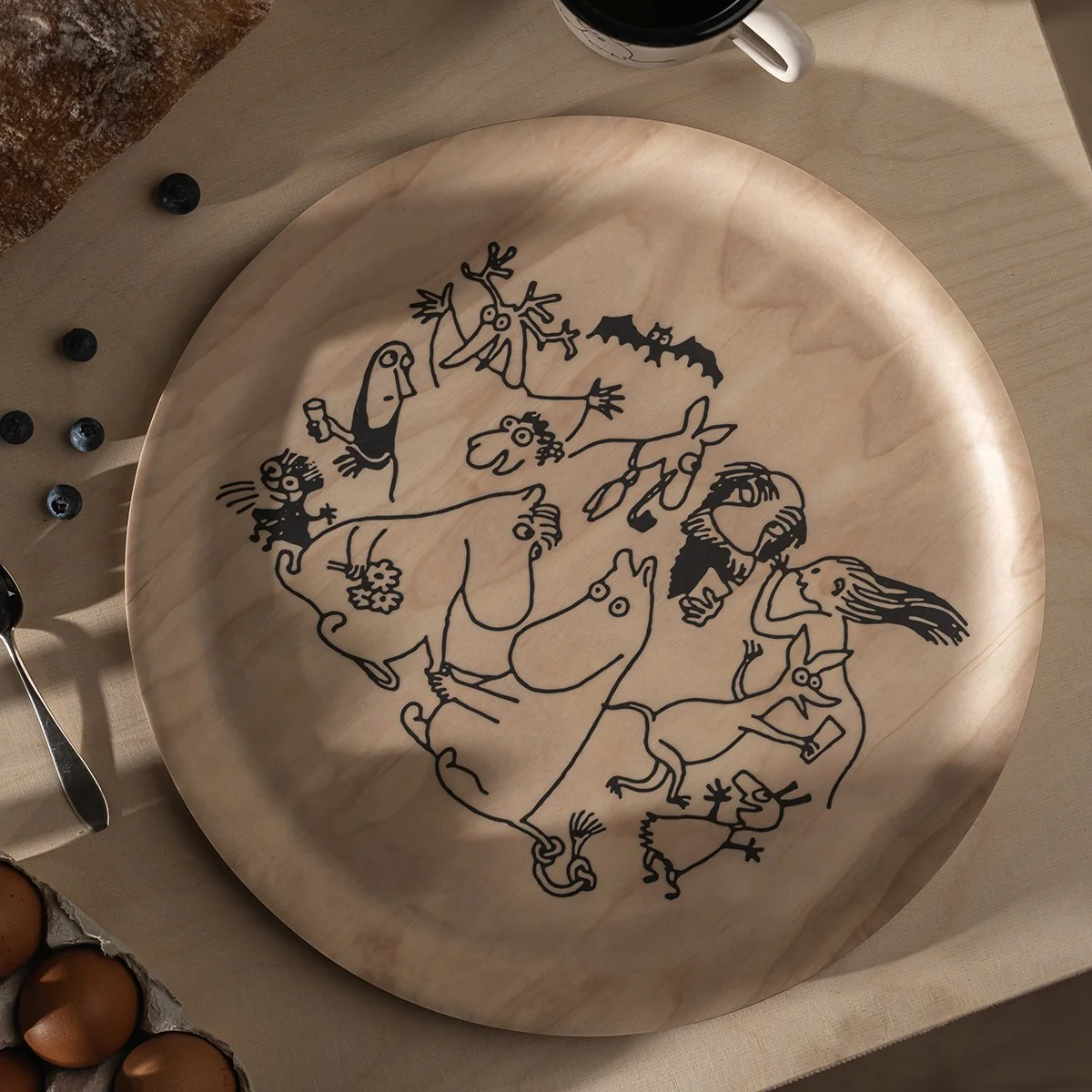 Muurla Moomin 80th Anniversary Round Tray - Image 3