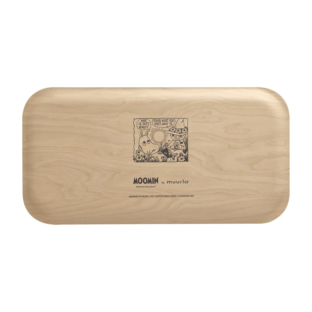 Muurla Moomin In the Garden Light Yellow / Green Tray - Image 3