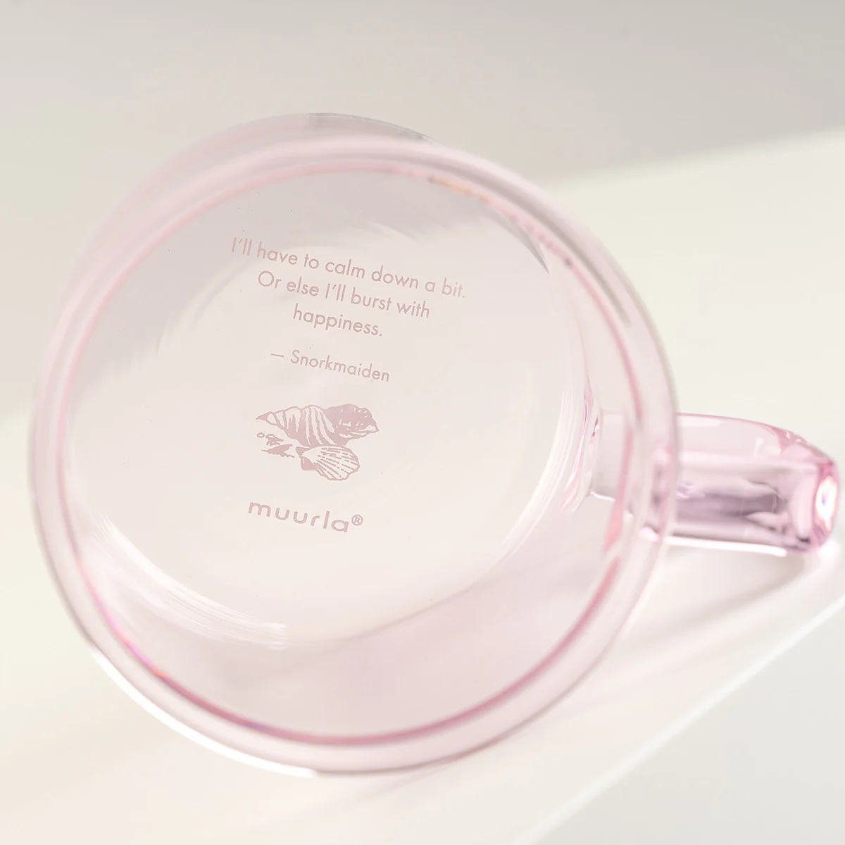 Muurla Moomin Snorkmaiden Pink Glass Mug - Image 3