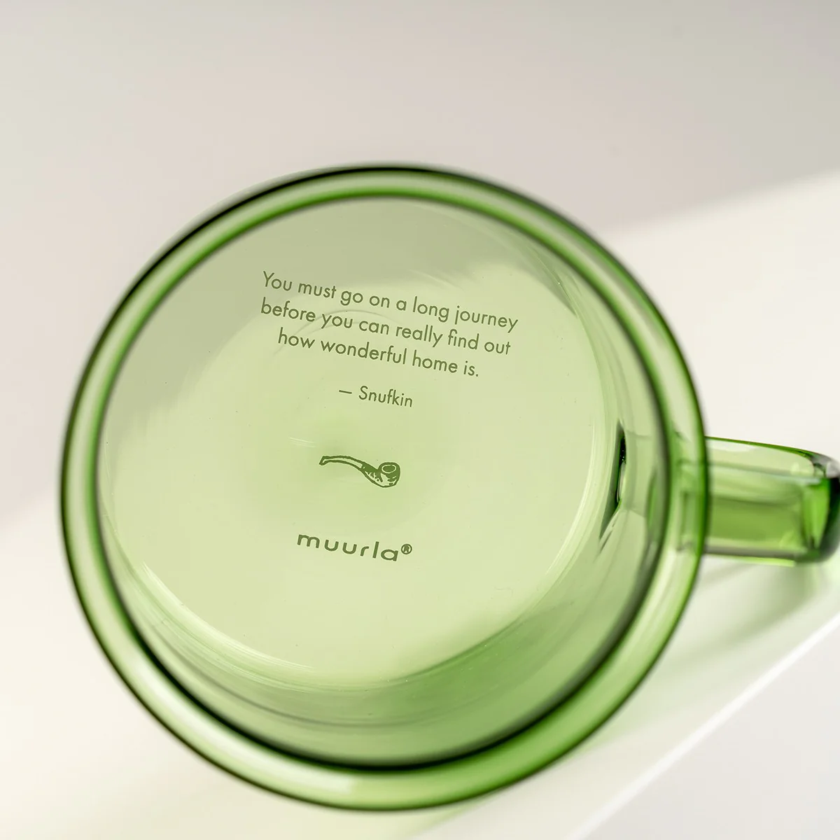 Muurla Moomin Snufkin Green Glass Mug - Image 3