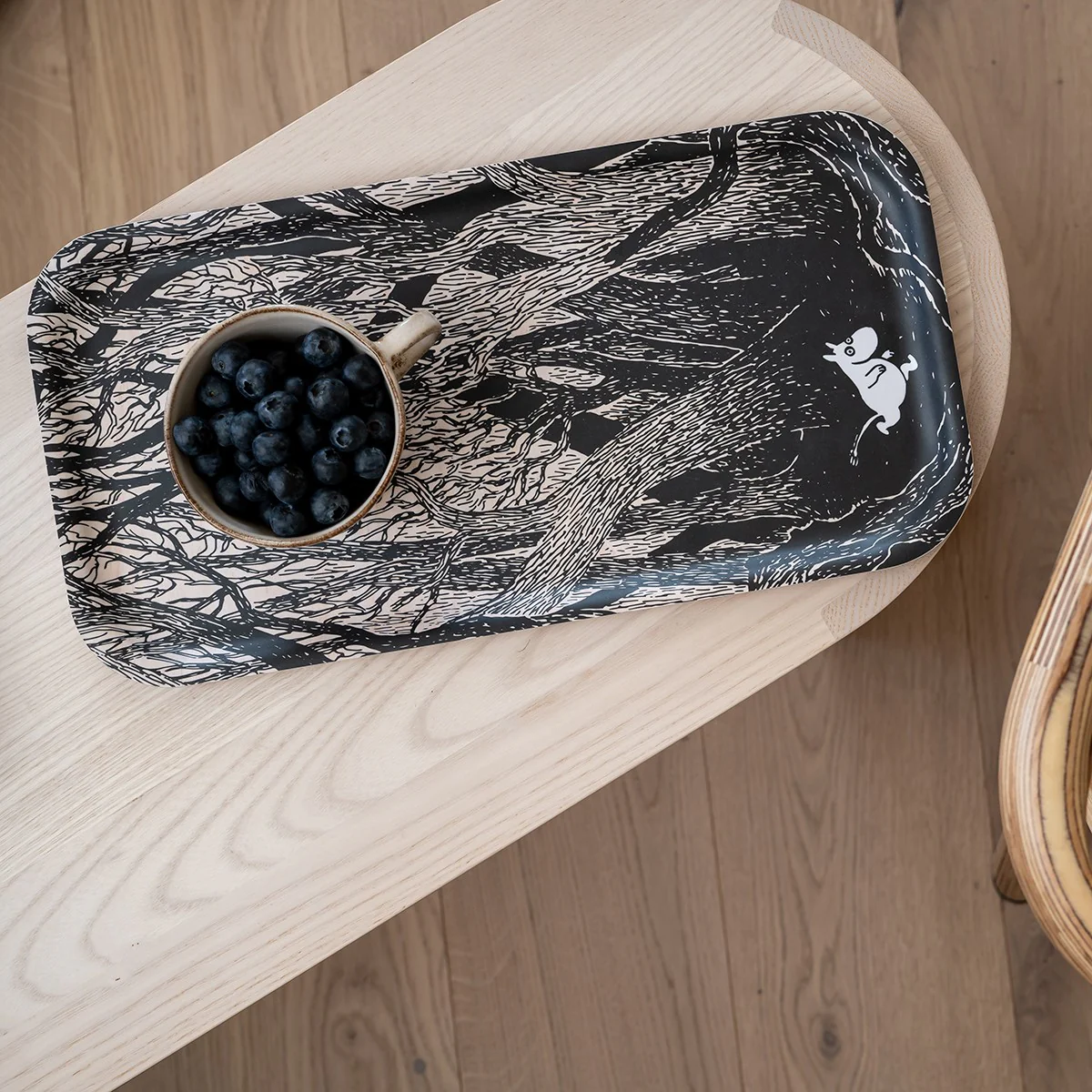 Muurla Moomin The Rush Wood / Black Tray - Image 2