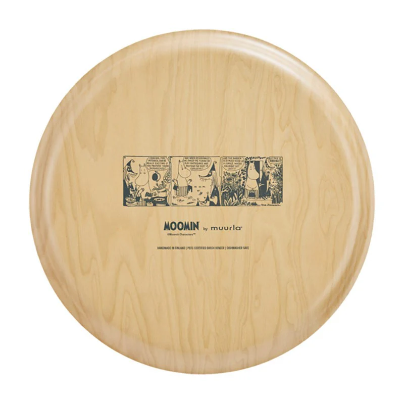 Muurla Moomin Wild Garden Light Orange Large Round Tray - Image 3