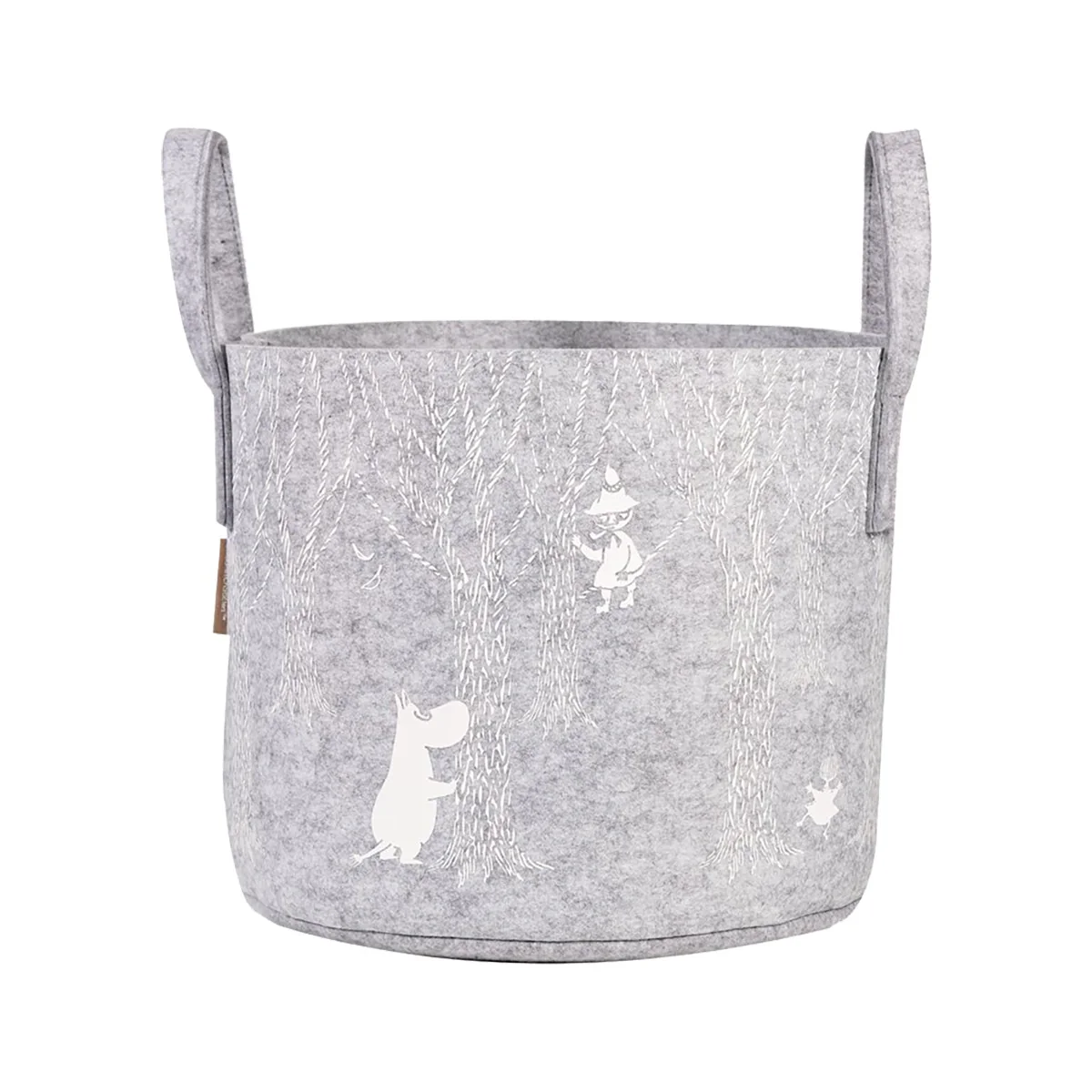 Muurla Moomin in the Woods Grey / White Storage Basket - Image 5
