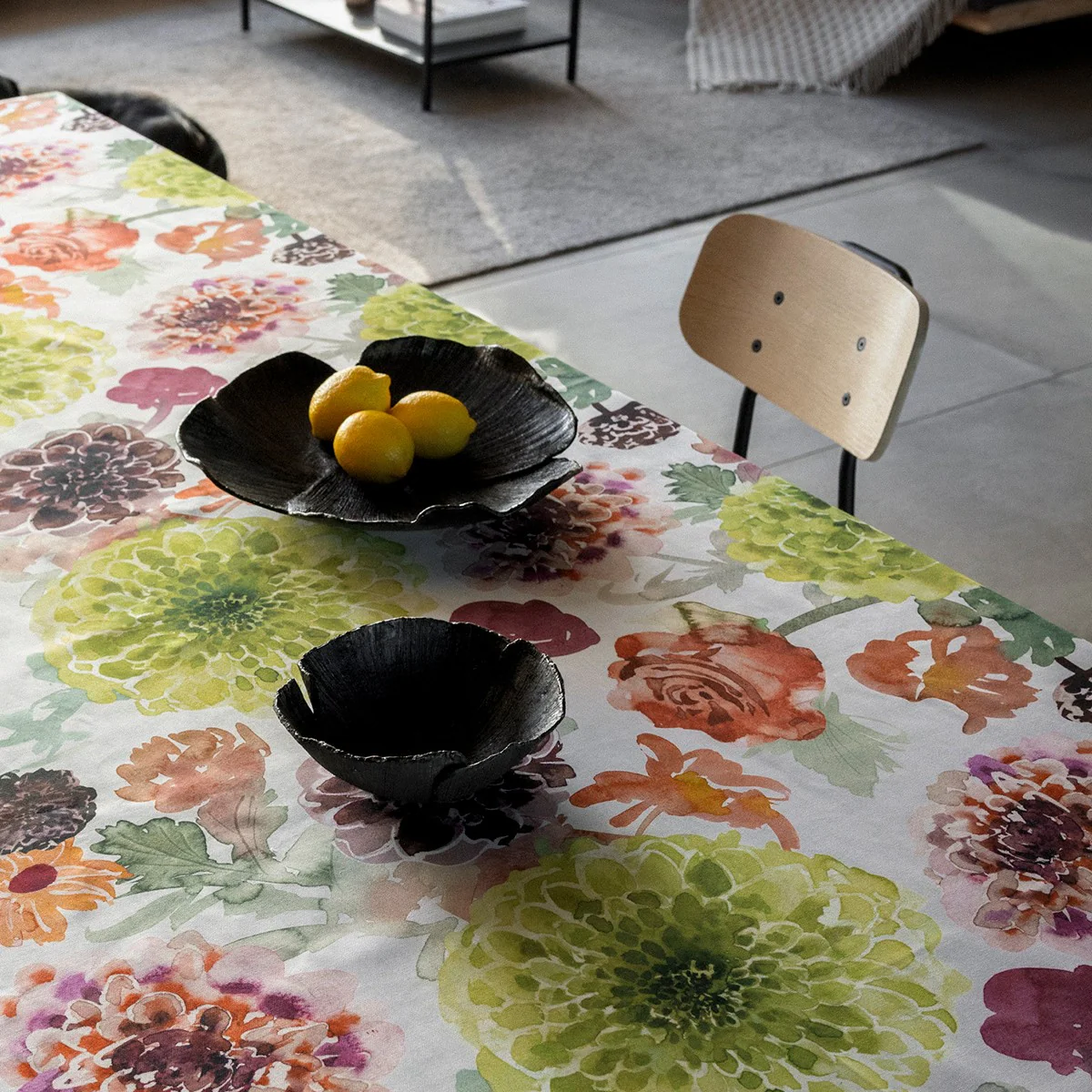 Pentik Daalia White / Green / Multi Coated Table Runner - Image 3