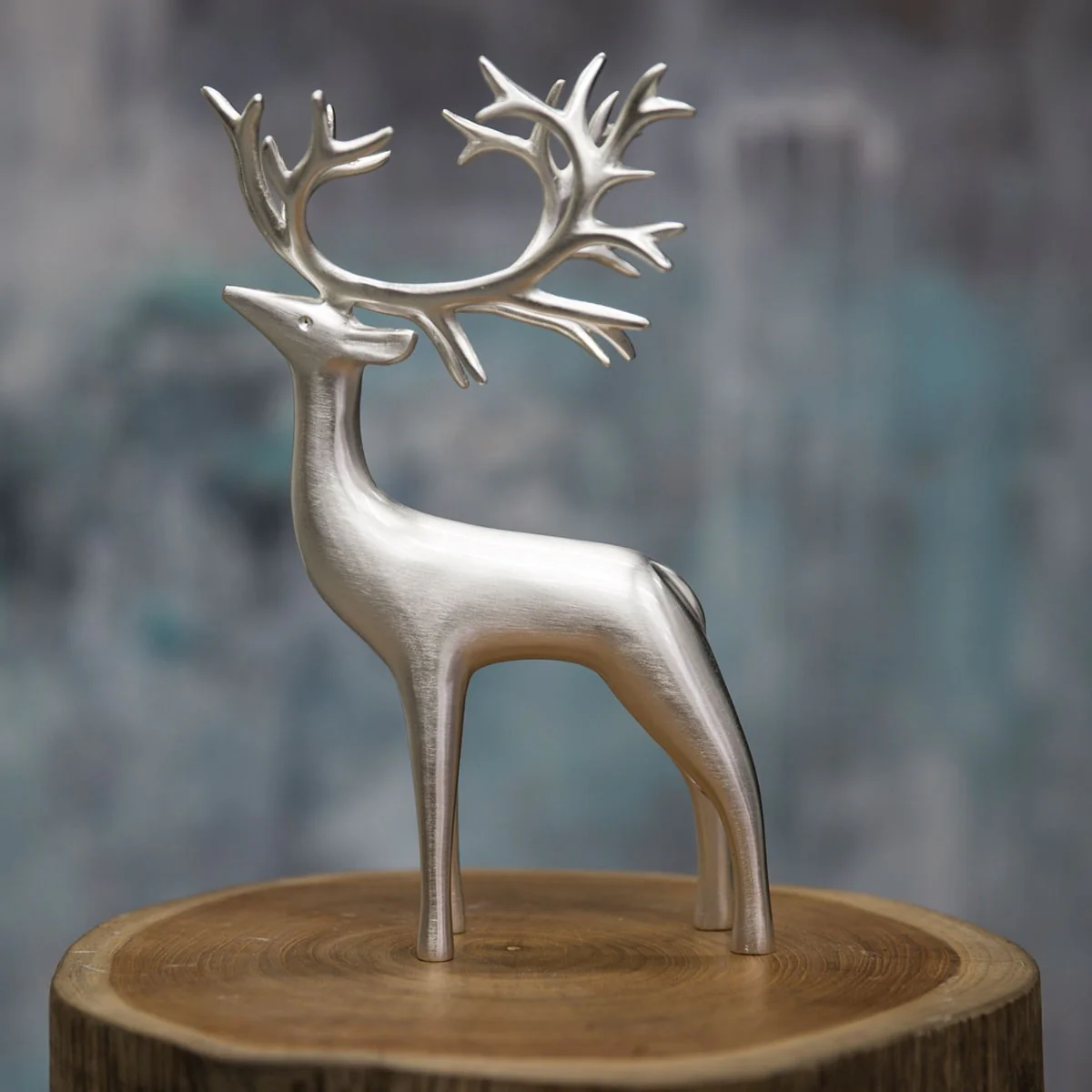 Pentik Inari Large Silvered Reindeer - Image 2