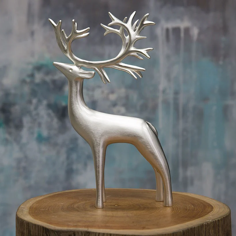 Pentik Inari Extra Large Silvered Reindeer - Image 2