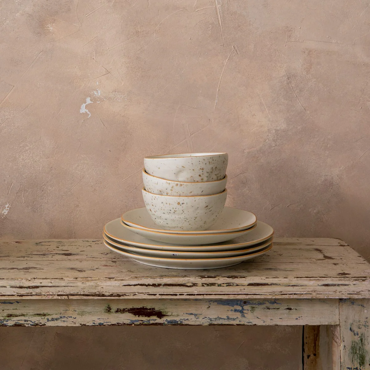 Pentik Kajo White / Brown Salad Plate - Image 4