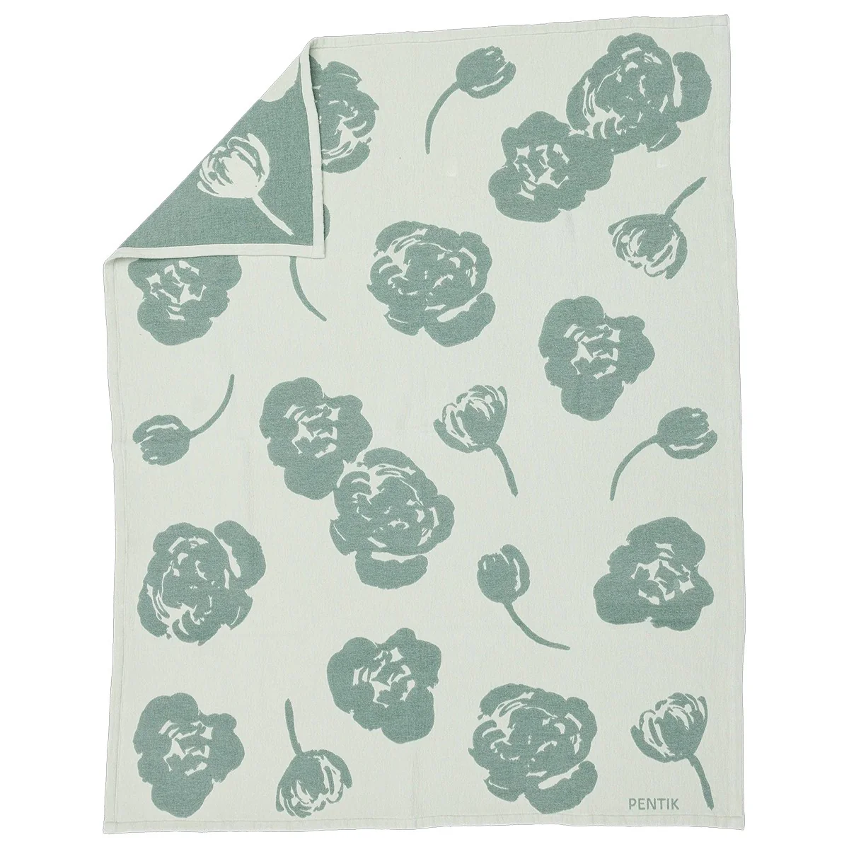 Pentik Lilia Sage Throw Blanket - Image 3