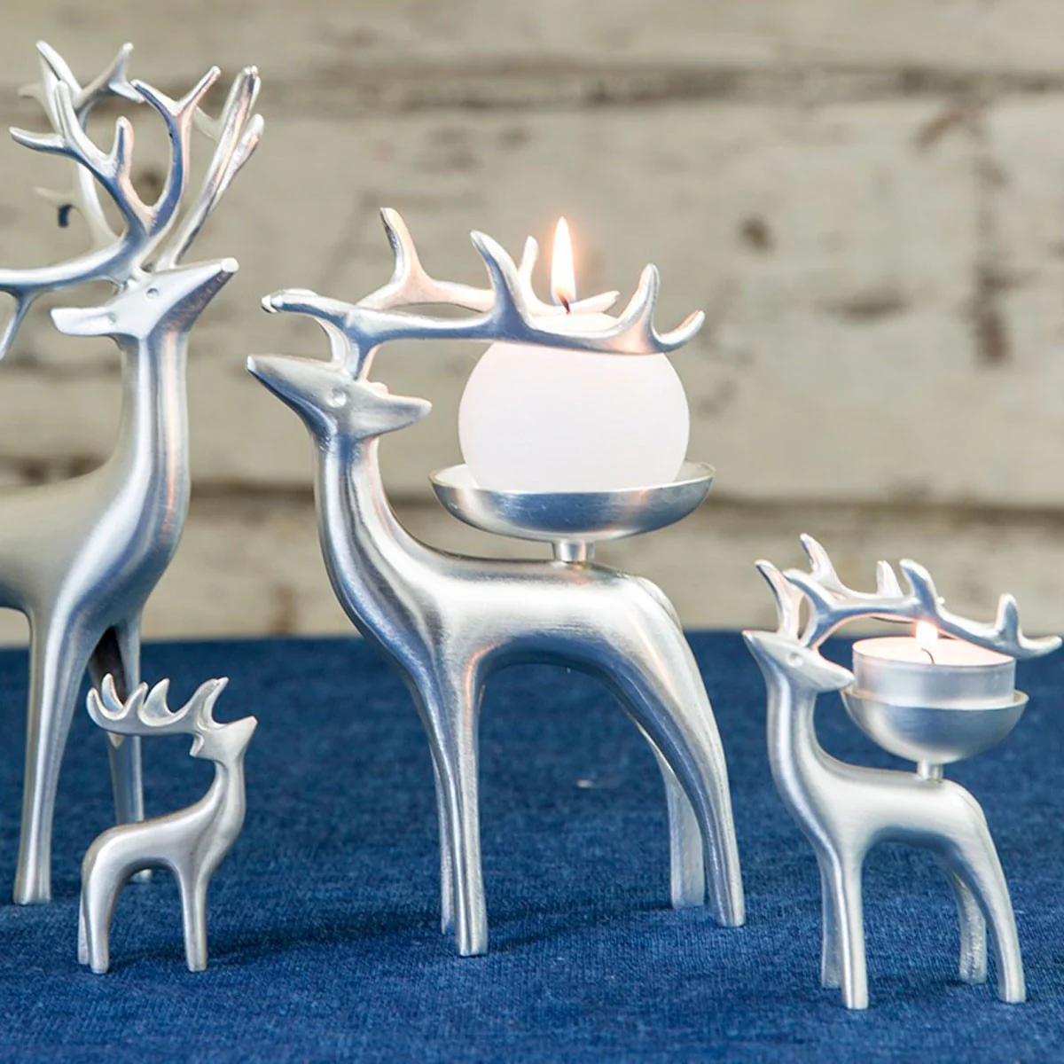Pentik Petra Large Reindeer Candle Holder - Image 3